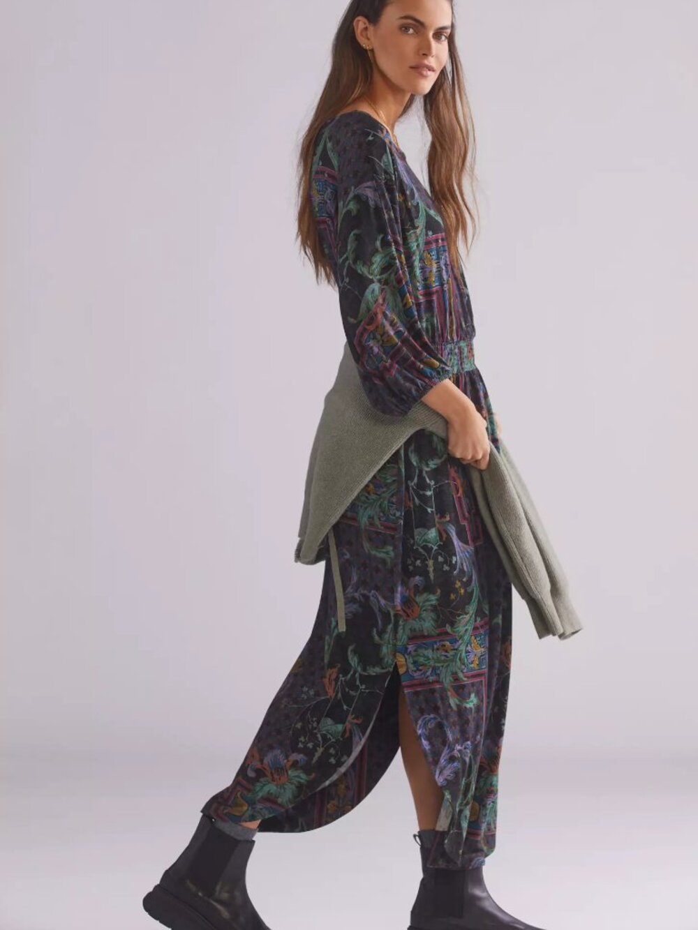 Anthropologie x Daily Practice Dolman Sleeved Maxi Dress - Size Small